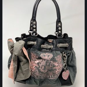 Juicy Couture Flannel & Leather Bag